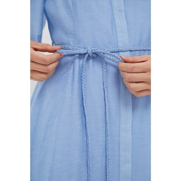 HYACINTH HOUSE Powder Blue Cindy Midi Dress Size M NWT Retail $198 Tuckernuck - Picture 7 of 7